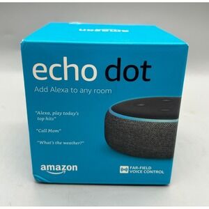 Amazon Echo Dot (3rd Gen) Alexa Smart Speaker - Charcoal Black - Sealed